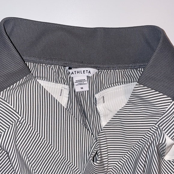 Athleta Gray Brooklyn Striped Ankle Pants - Picture 6 of 8